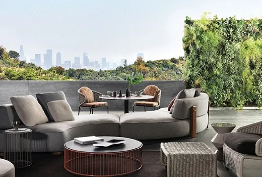 مبل پارچه ای هتل در فضای باز